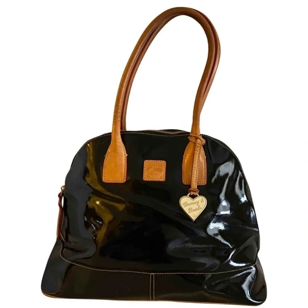 Dooney & Bourke Black and brown satchel Women's Bag